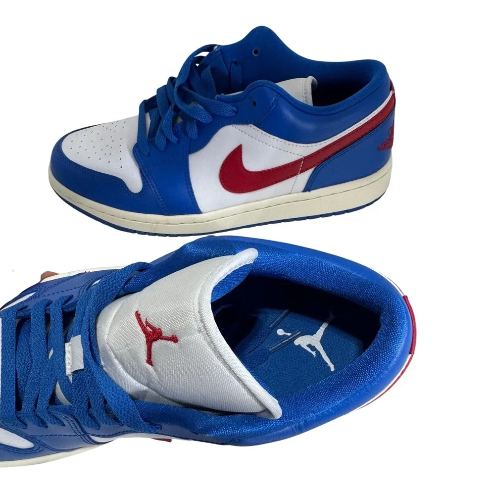 Nike‎ Air Jordan 1 Low Game Royal Sail Gym Red Mens Size 10 DC0774-416